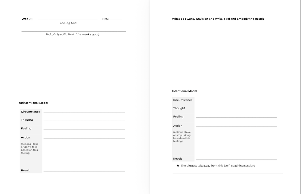 Self-Coaching Workbook. | 22 sessions and 22 weeks - Image 3